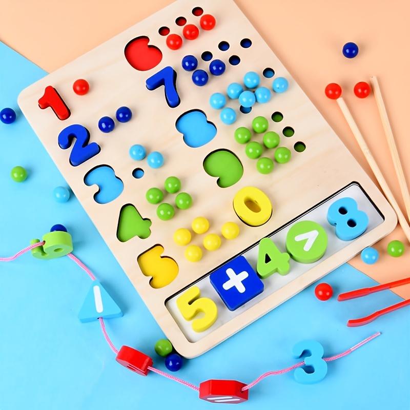 Montessori Kids Arithmetic Toys Number - Temu
