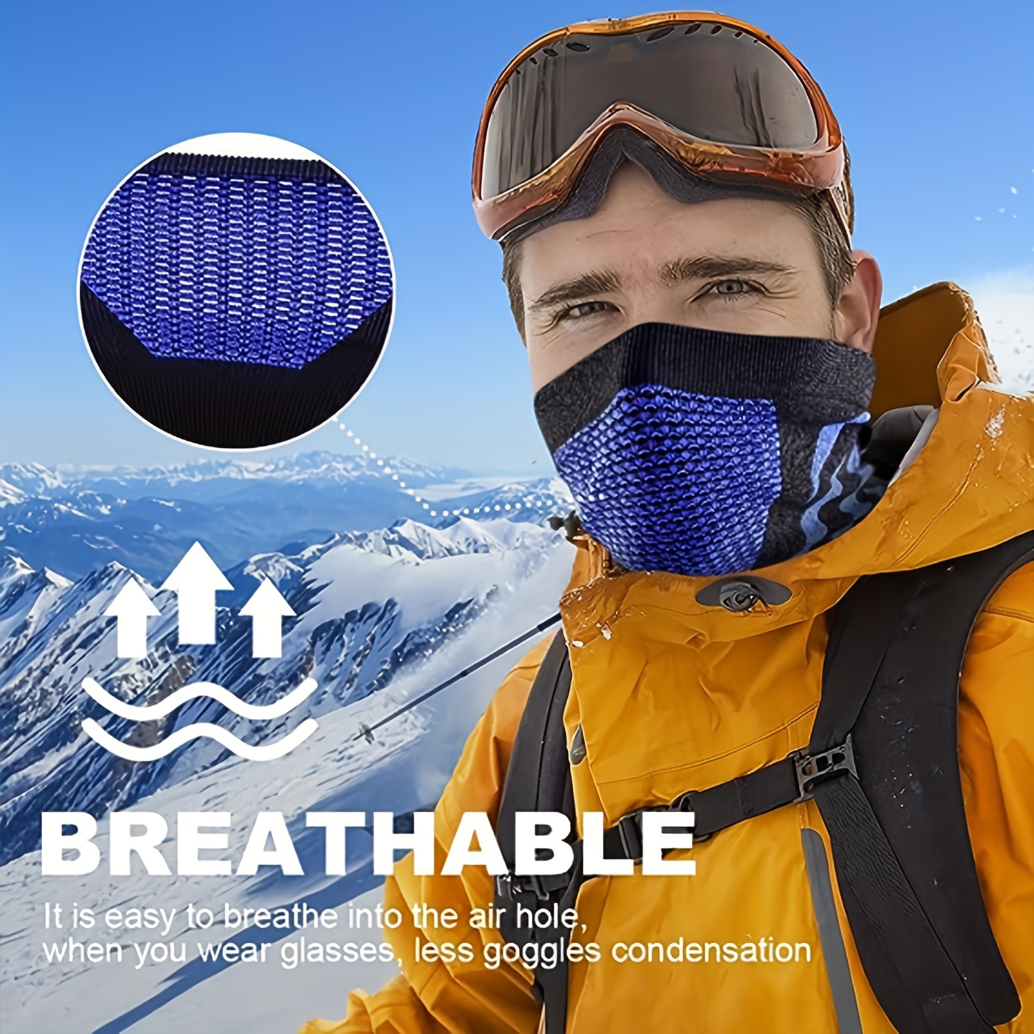 Ski Mask Winter Breathable Thermal Face Mask Neck Warmer Scarf Helmet –  SHANIRE