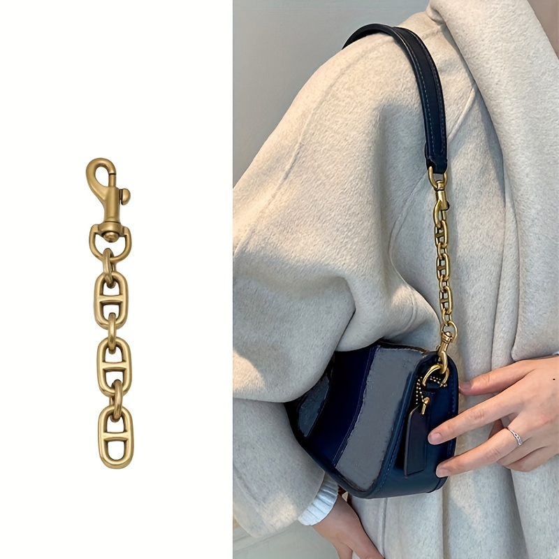 Bag Love Shape Extension Chain Golden Purse Chain Strap,purse Strap  Extender For Bag,chain Replacement Accessories For Bag - Temu