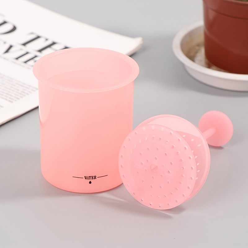 1pc Soap Foaming Bottle Facial Cleanser Foam Maker Bottle With Brush  Portable Face Washing Mousse Foam Bottle