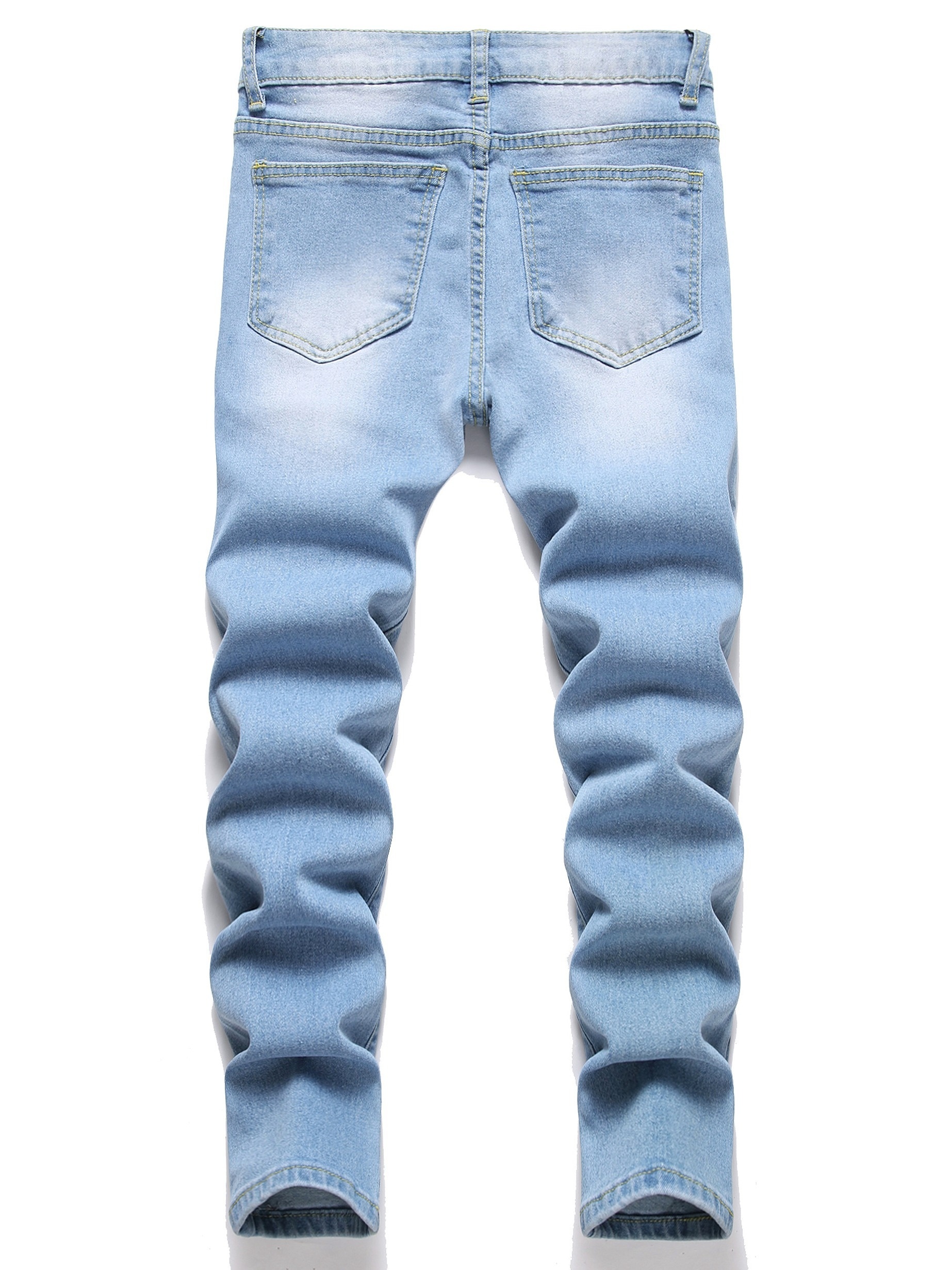 Light blue ripped cheap jeans boys