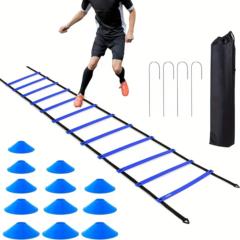 12 Rung Agility Ladder Speed Ladder Training Ladder with Carry Bag for  Soccer, Speed, Football Fitness Feet Agility Training 