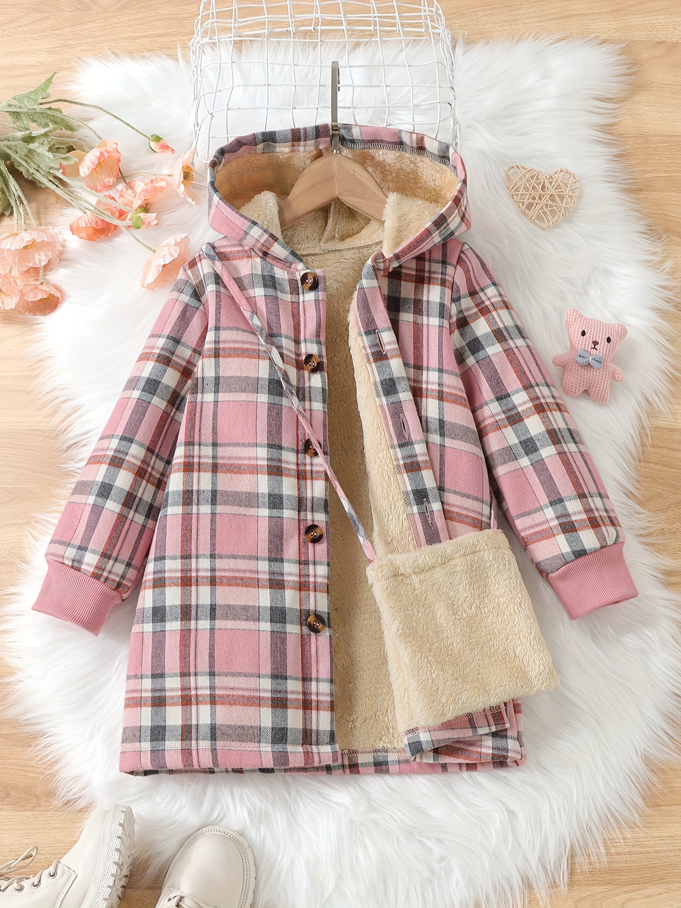 Baby Girls Fashion Autumn And Winter Thermal Belted Dress - Temu Mexico