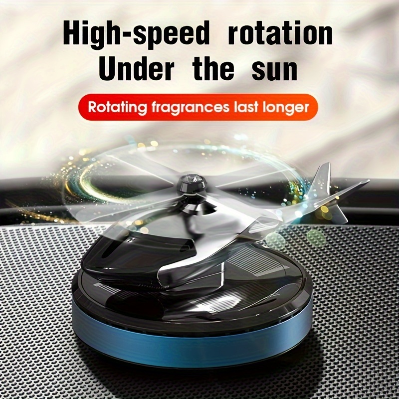 Car Air Freshener Solar Energy Rotating Helicopter Design - Temu