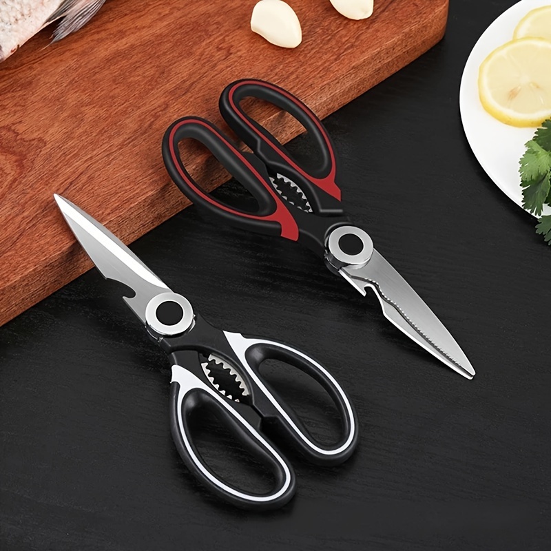 1PC Kitchen Scissors Stainless Steel Food Shears for Meat Vegetables Herb  Chicken Scissors Multifunctional Kitchen Tool