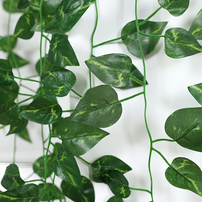 Artificial Snow Peas Leaf Vine Simulation Hanging Wall - Temu