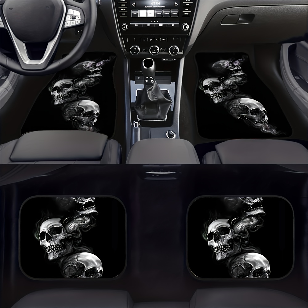 Horror Skull Pattern Car Floor Mats, Water-absorbent, Non-slip And  Stain-resistant Mats, Used For Most Car Front And Rear Seat Carpets, Car  Interior Protection Decor - Temu United Kingdom