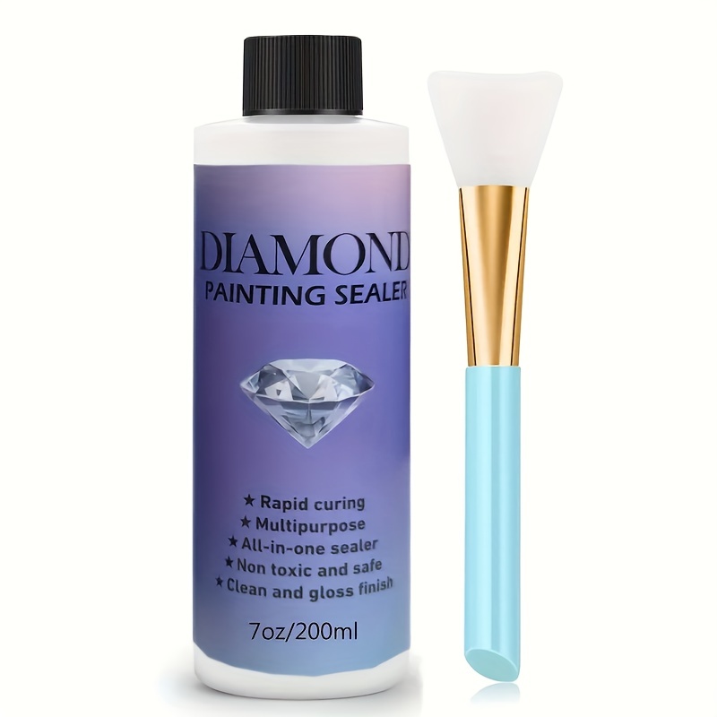 Diamond Painting Sealer, Diamond Art Glue Sealer with Sponge Head