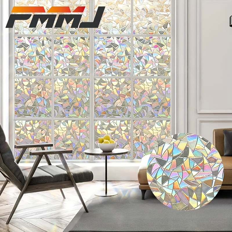 Película autoadhesiva transparente esmerilada de privacidad para ventana,  diseño de rayas mate, adhesivo de vidrio para puerta, ventana, cubierta