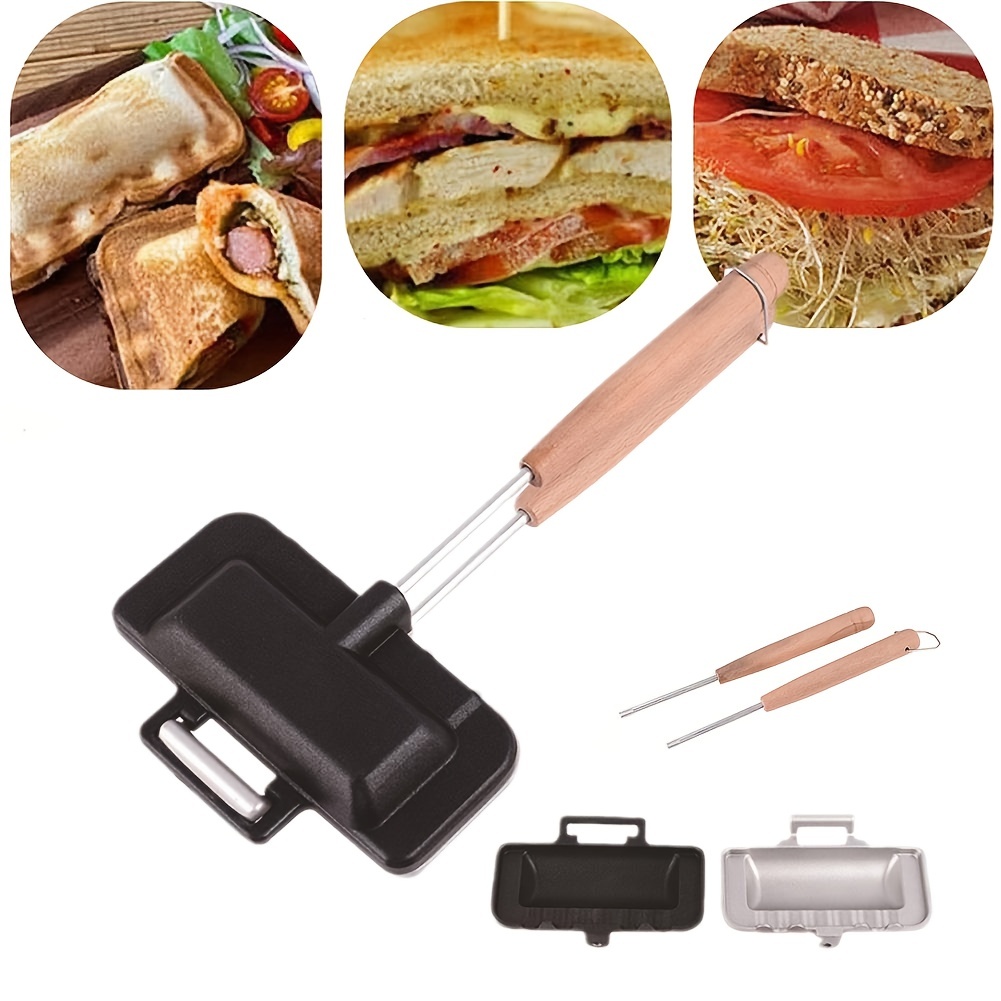 Sandwich Pan Double Sided Non stick Sandwich Maker Panini - Temu