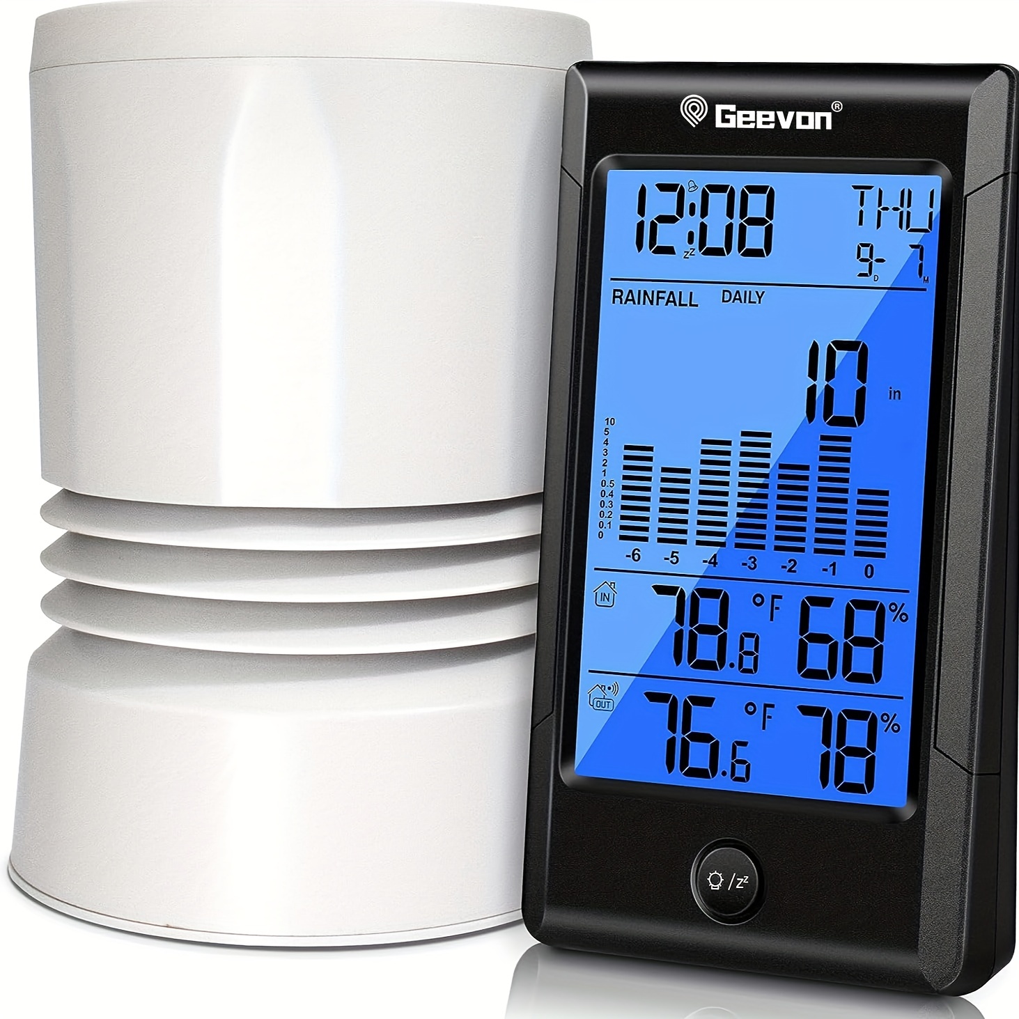 Auto Thermometer Voltmeter Uhr, 2 in 1 Auto Fahrzeug Innenraum Mini elektronische  Uhr LED Digitaluhr Thermometer Voltmeter : : Auto & Motorrad