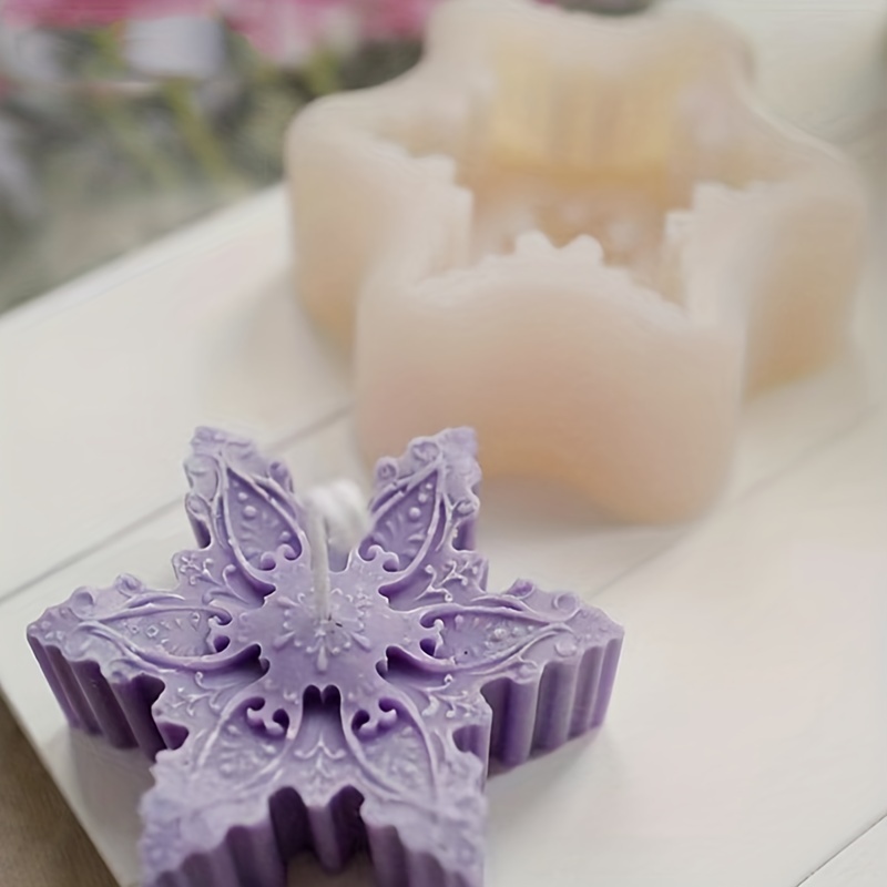 Snowflakes Shaped Silicone Mold Christmas Chocolate Baking Cake Mold  Dripping Clay Aromatherapy Candle Mold - Temu Greece