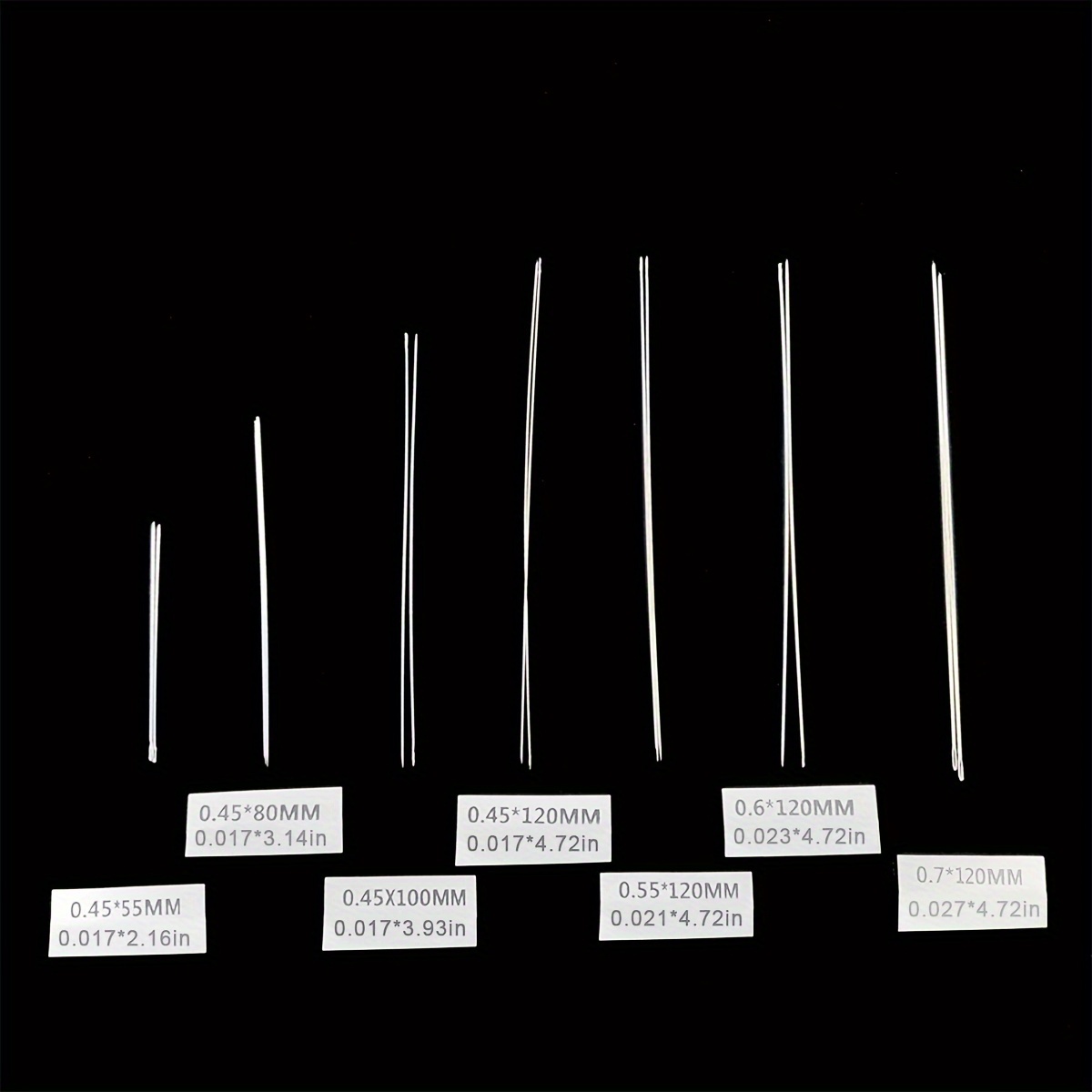 34pcs/set Beading Needles Central Opening Curved Set Needle Threader Ring  For DIY Beading Sewing Practical Convenient Jewelry Making Tool