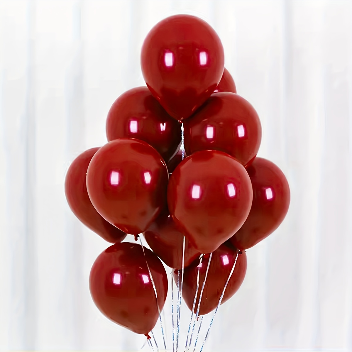 50 Piezas De Globos De Corazones Rojos De Granada De Doble Capa Engrosada  Para Fiestas Y Decoraciones De Bodas, Moda de Mujer