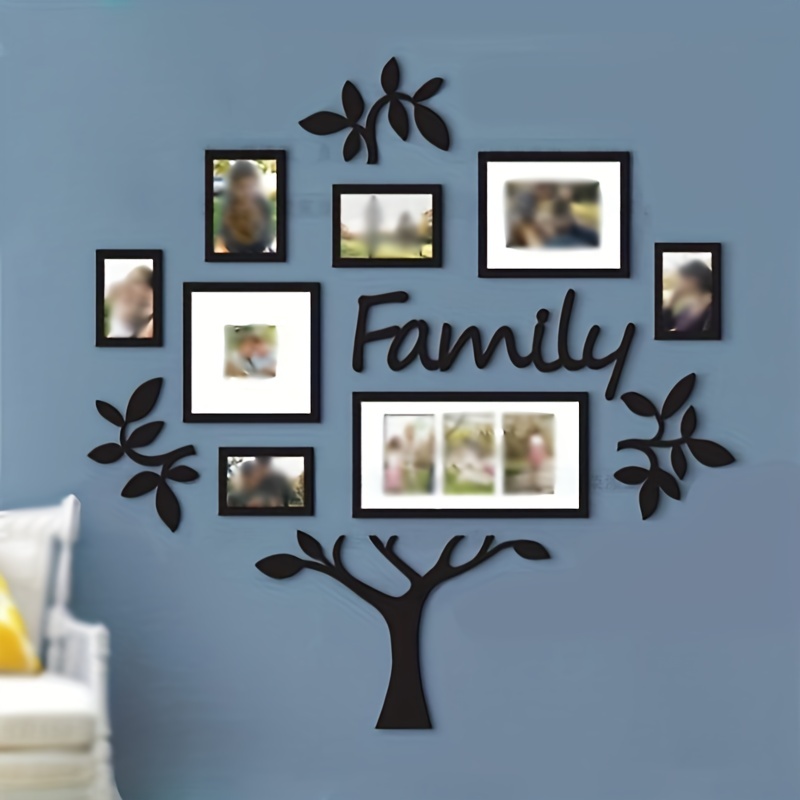 Acrylic Photo Frame Wall Stickers for Home Decor
