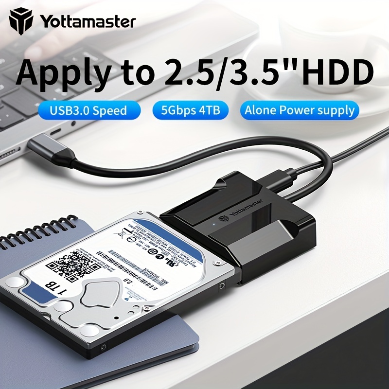  2.5 pulgadas USB 3.0 SATA Hd Caja HDD Unidad HDD Externa Caja  Negro Herramienta Libre 5 Gbps Soporte UASP para SSD/2TB Disco Duro :  Electrónica