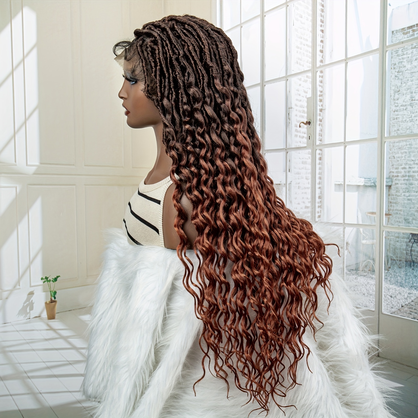 Synthetic Long Curly Lace Wig Full Lace Extra Long New Color Temu