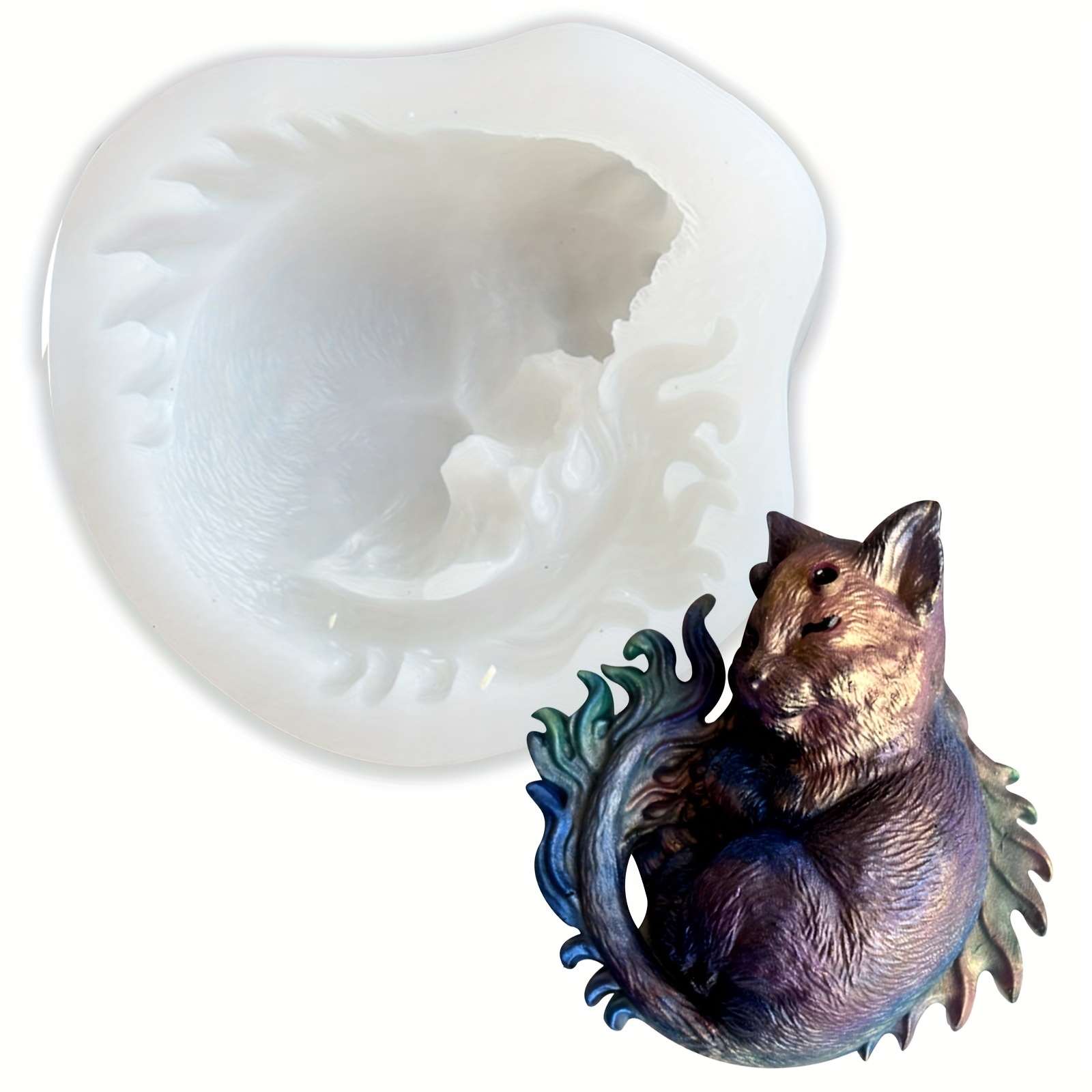 Resin, plaster, candle, soap mold ,Dragon mold