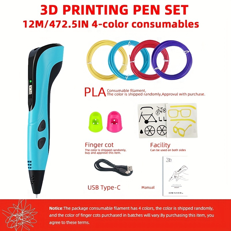 New 3d Pen 3d Printing Pen Drawing Pen Graffiti Hand painted