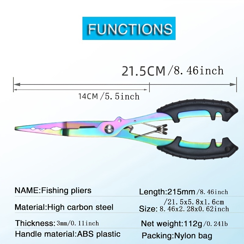 Saltwater Resistant Fishing Pliers Split Ring Hook Removers - Temu