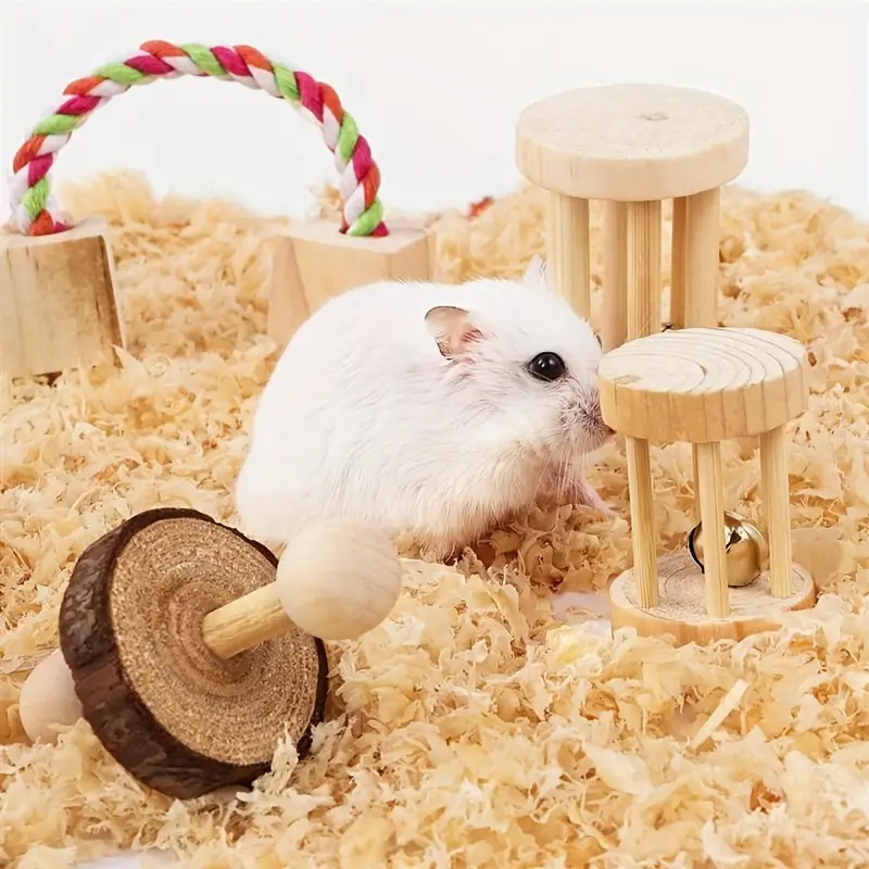 Natural Wooden Hamster Chew Toys For