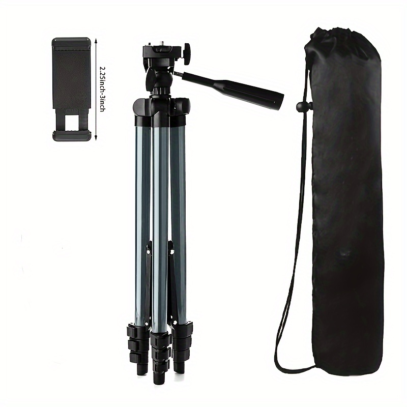 XXZU Trípode, trípode de cámara de 60 pulgadas con bolsa de viaje, trípode  para teléfono celular con control remoto, soporte de trípode portátil de