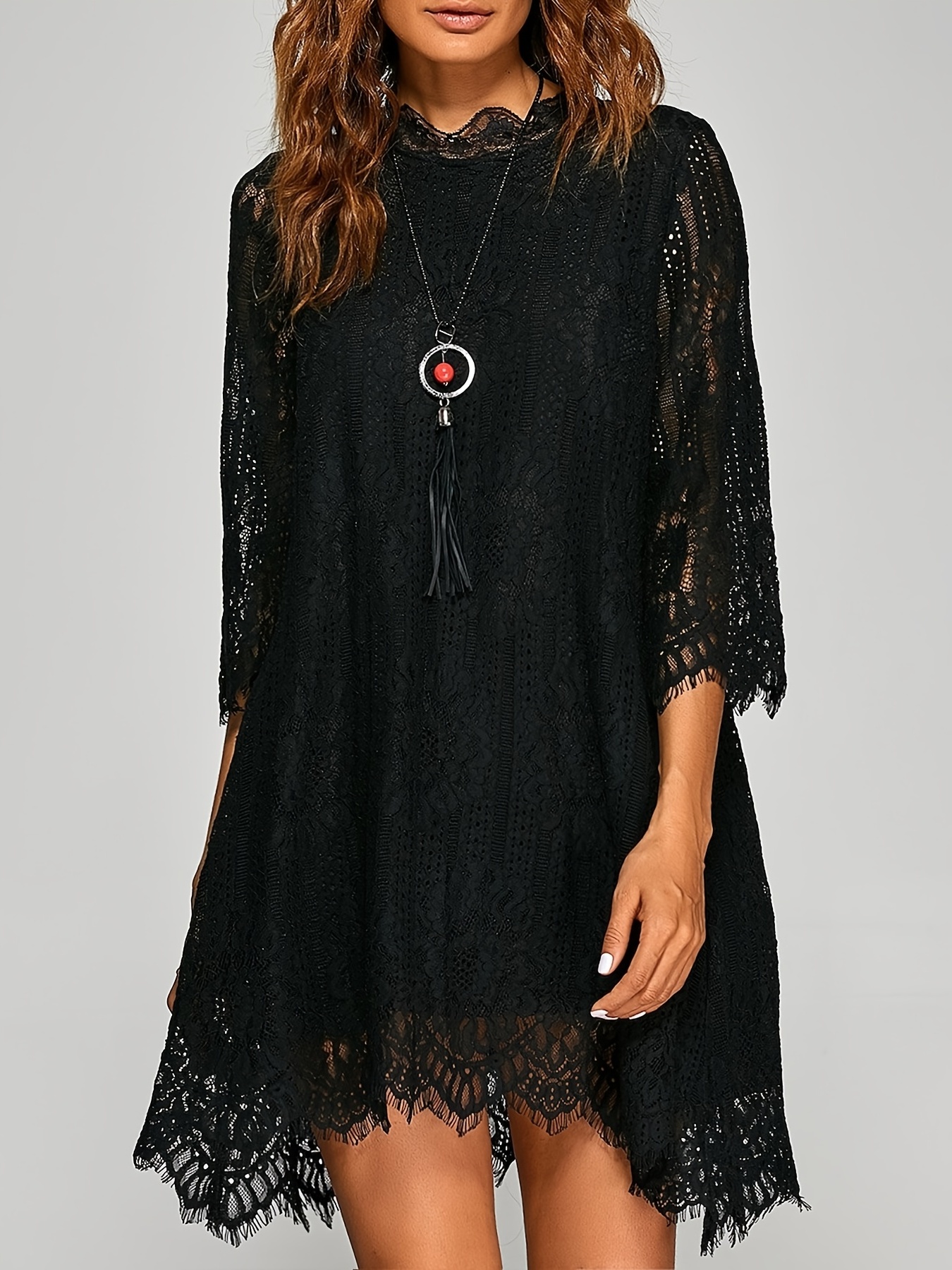 loose lace dress