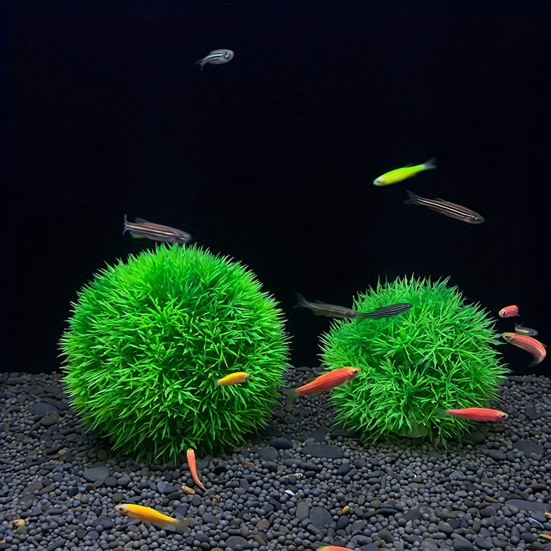 Unique Bargains Artificial Aquarium Grass Ball For Fish Tank Landscape  Decoration Green 2.56x4.92 Inch 1 Pcs : Target