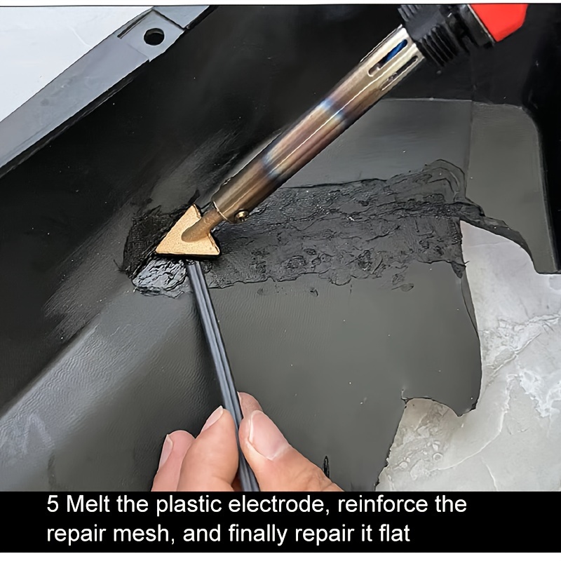 100w temperature control plastic welding kit pvc soldering iron gun car bumper repair tool fast heating plastic welder