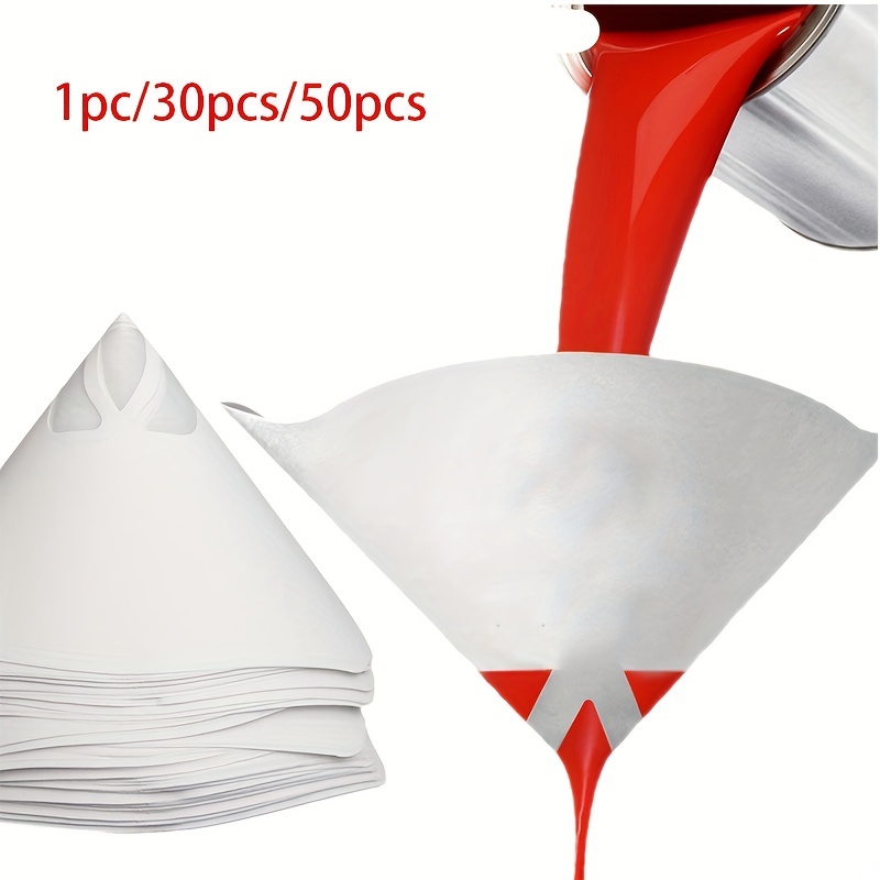  Strainer Cone Silicone Funnel Filter Tip Cone Shaped Fine Nylon  Mesh Funnel W/Hooks Disposable (100pcs with 1pcs Silicone Funnel Filter) :  Industrial & Scientific