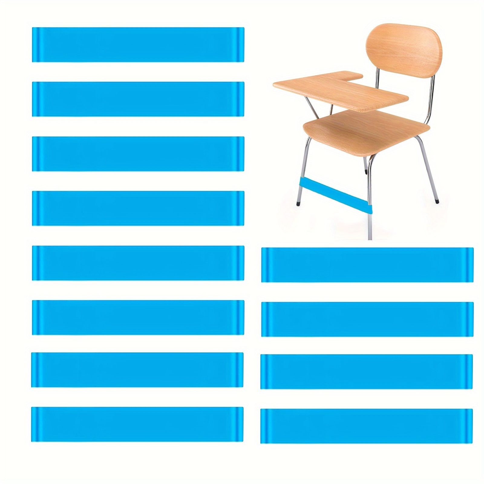 STOBOK 10pezzi Fascette Elastiche Per Sedie Da Classe Colorate Strumenti Per Elastici Per Piedi Irrequieti Realizzati in Pe