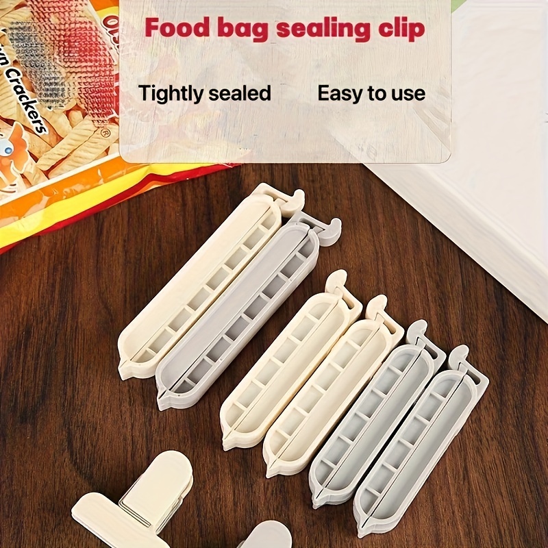 

8pcs Food Bag Chip Clips, High-quality Food Bag Sealing Clips, Kitchen Ingredients, Snacks Preservation, Preventing Oxidation And Deterioration, Bread Bag Preservation Clamp, Kitchen Supplies