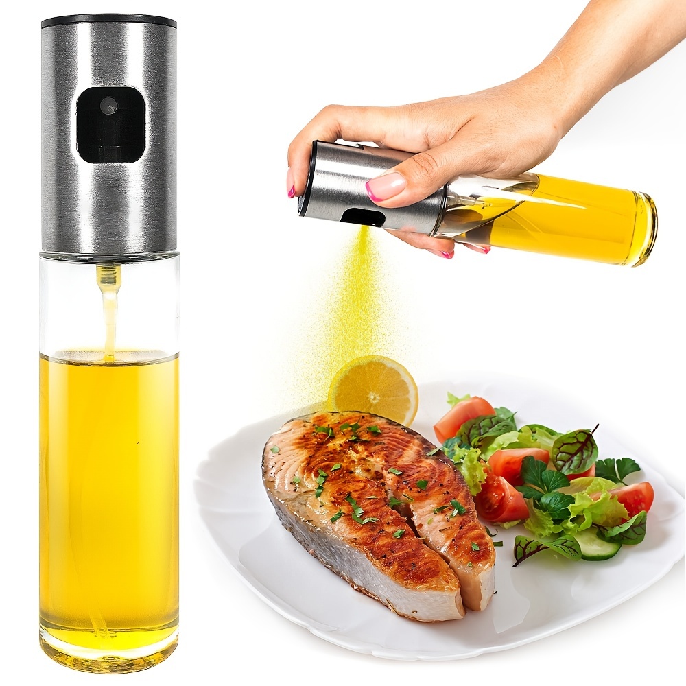 Pulverizador de aceite para cocinar, Pulverizador de aceite de oliva  Mister, Botella de spray de aceite de oliva, Accesorios de gadgets de  cocina para freidora de aire