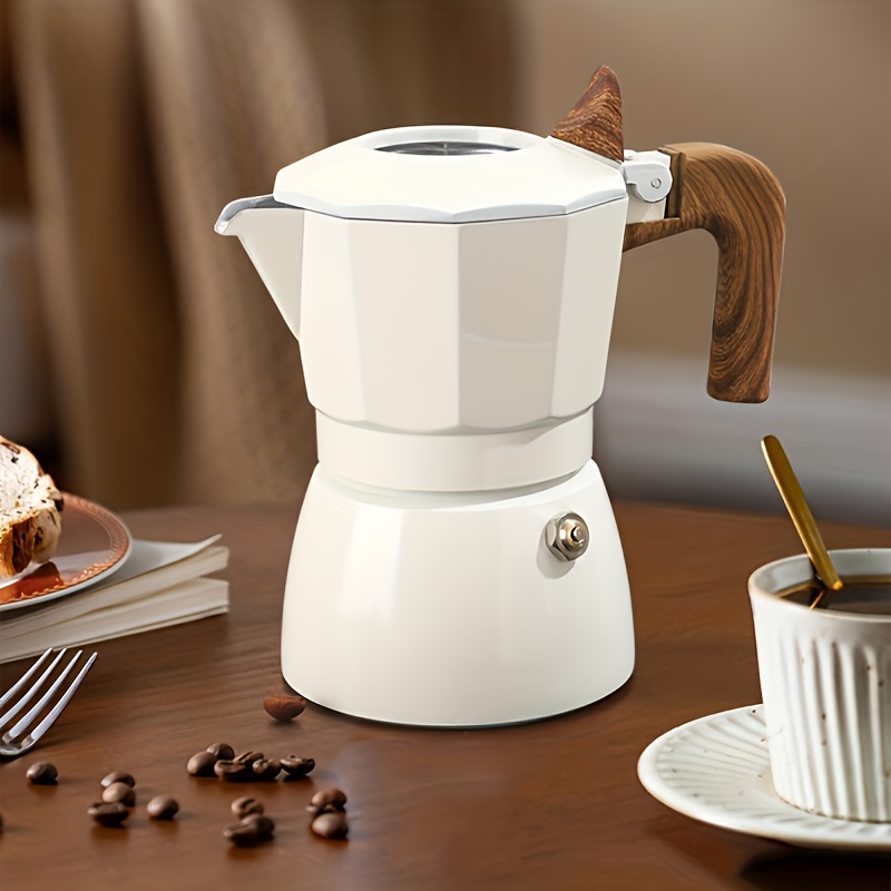 Moka Pot Double Valve Mocha Coffee Pot Set Italian Coffee Machine Filter  Paper Powder Ring Home New Coffee Accessories