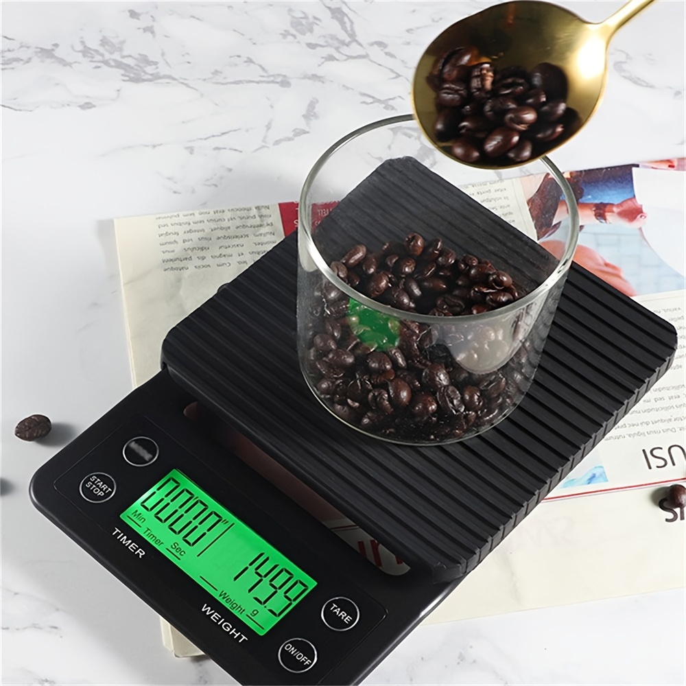 Electronic 3kg LCD Digital Drip Coffee Scale with Timer