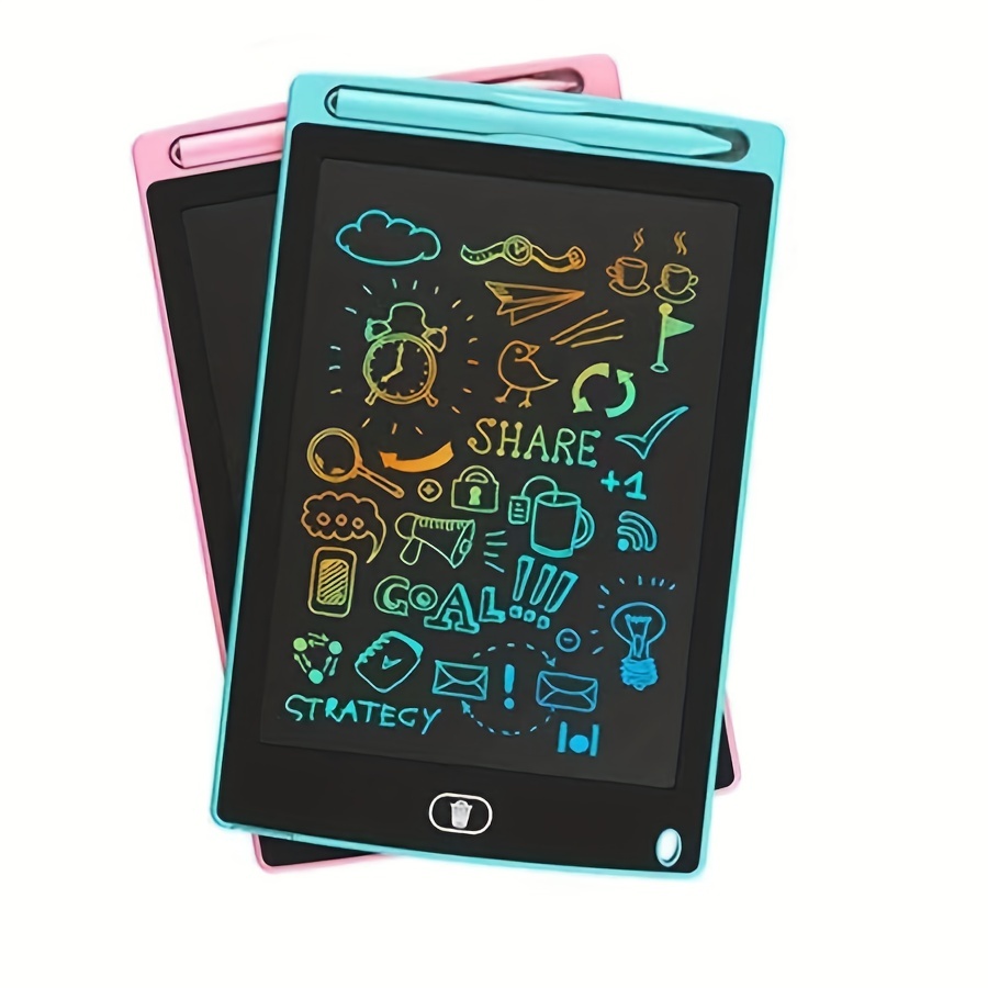 LCD Writing Tablet for Kids, 2 Pack 8.5 Inch Colorful Doodle Board
