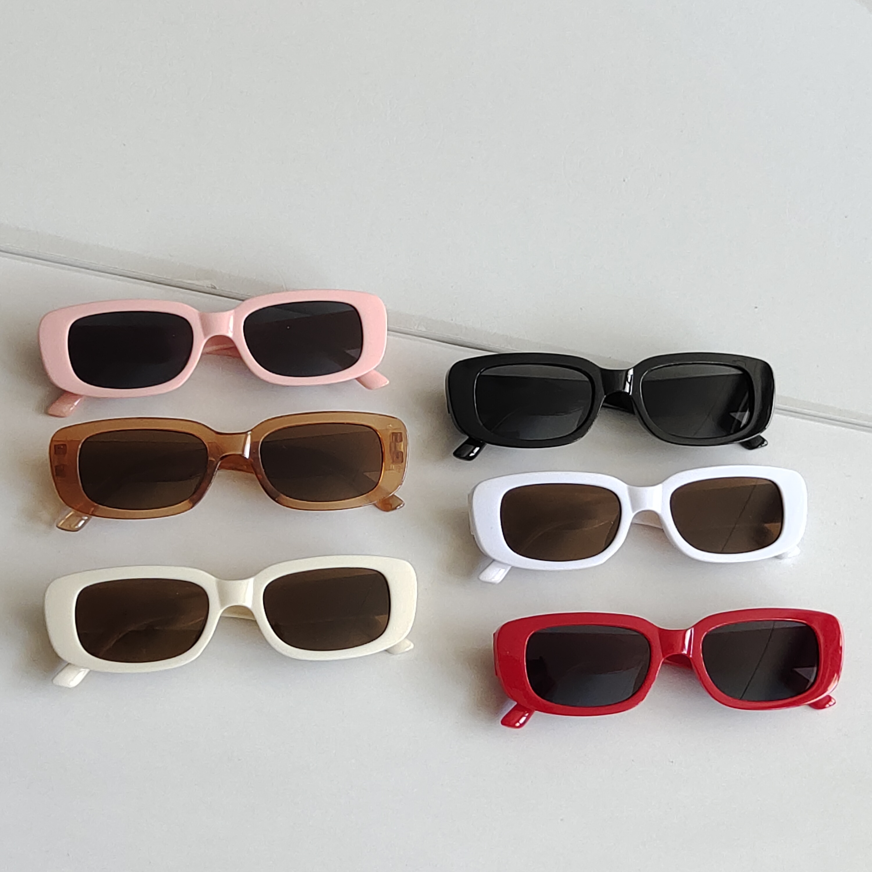 4 Piezas Gafas De Sol Cuadradas De Moda Para Hombre, Mujer, Niños