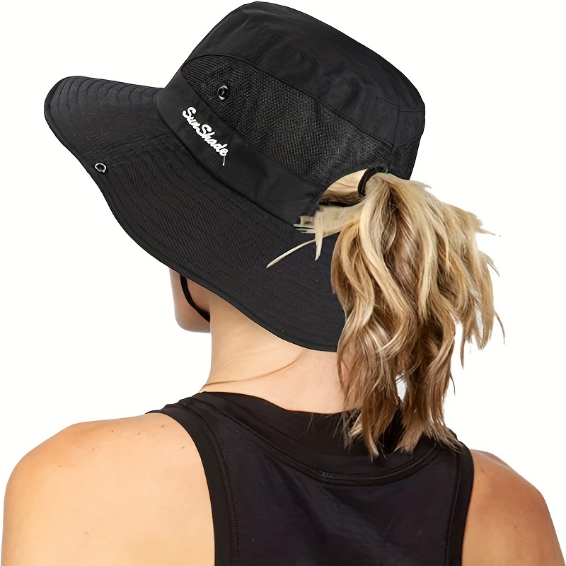 Mesh Breathable Ponytail Sun Hat Lightweight Uv Protection - Temu Australia