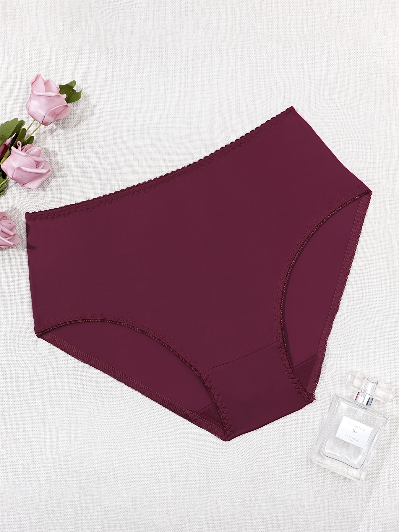 Ultra-thin Women Thongs Thong Underwear Solid Color Seamless for