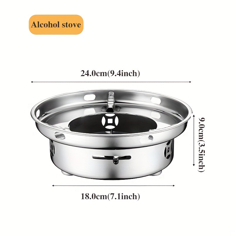 Alcohol Stove Portable Windbreak Stainless Steel Adjustable - Temu