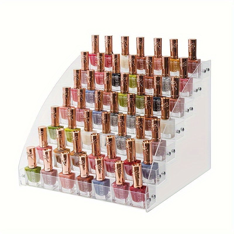 Multi layer Nail Polish Storage Rack Acrylic Desktop Storage - Temu