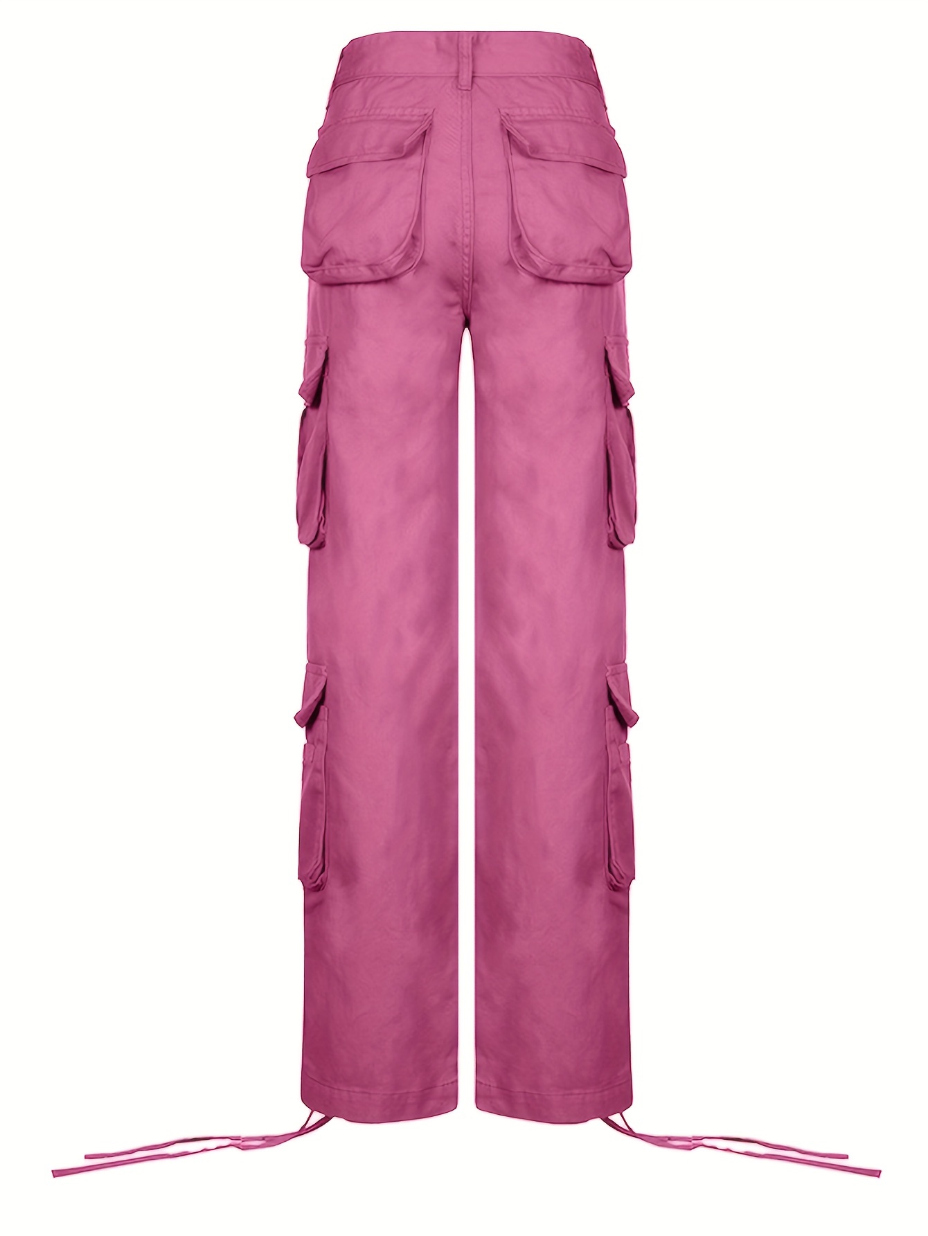 Women's Soft Cargo Pants Y2K Multiple Pockets High Waist Cargo