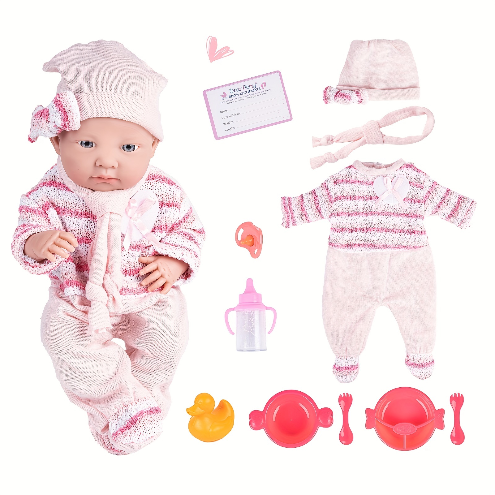 12.6inch Whole Body Soft Solid Silicone Bebe Reborn Girl With Genesis Oil  Painted Handmade Can Bath And Shower Lifelike Realistic Newborn Baby Girl Fo