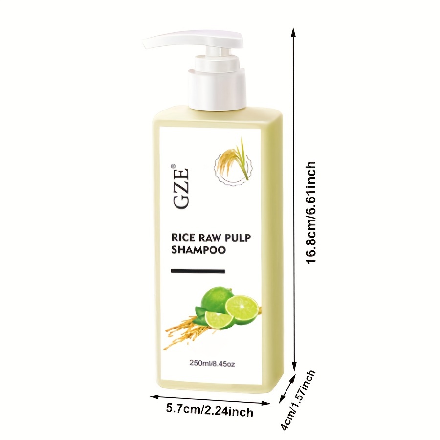 Rice Raw Pulp Shampoo Biotin Hair Care For All Hair Types