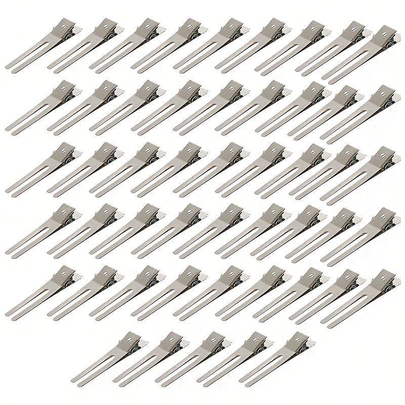 30 Uds Pinzas Pelo Metal Pinzas Cocodrilo Pelo Pinzas Pelo - Temu