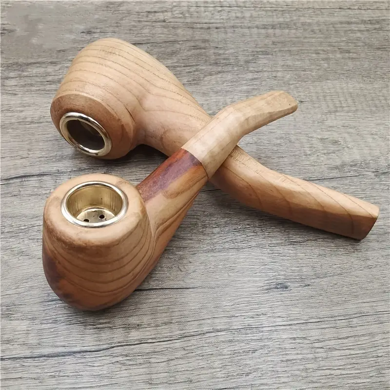 Vintage Handmade Long Tobacco Pipe With Gift Box - Temu
