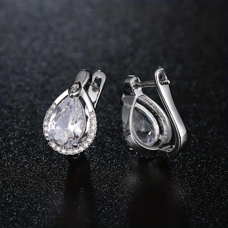 Small fake sales diamond earrings