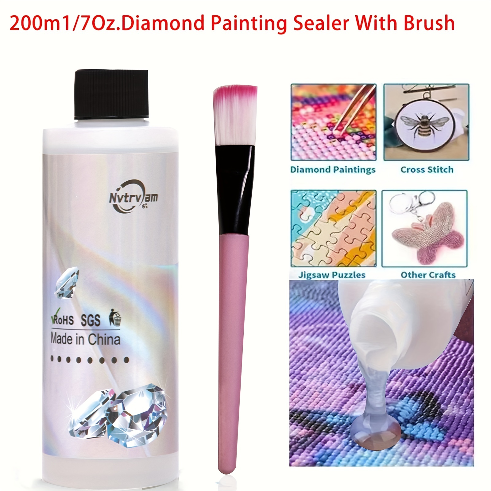 Diamond Painting Sealer Sponge Head 5d Diamond Painting Glue - Temu