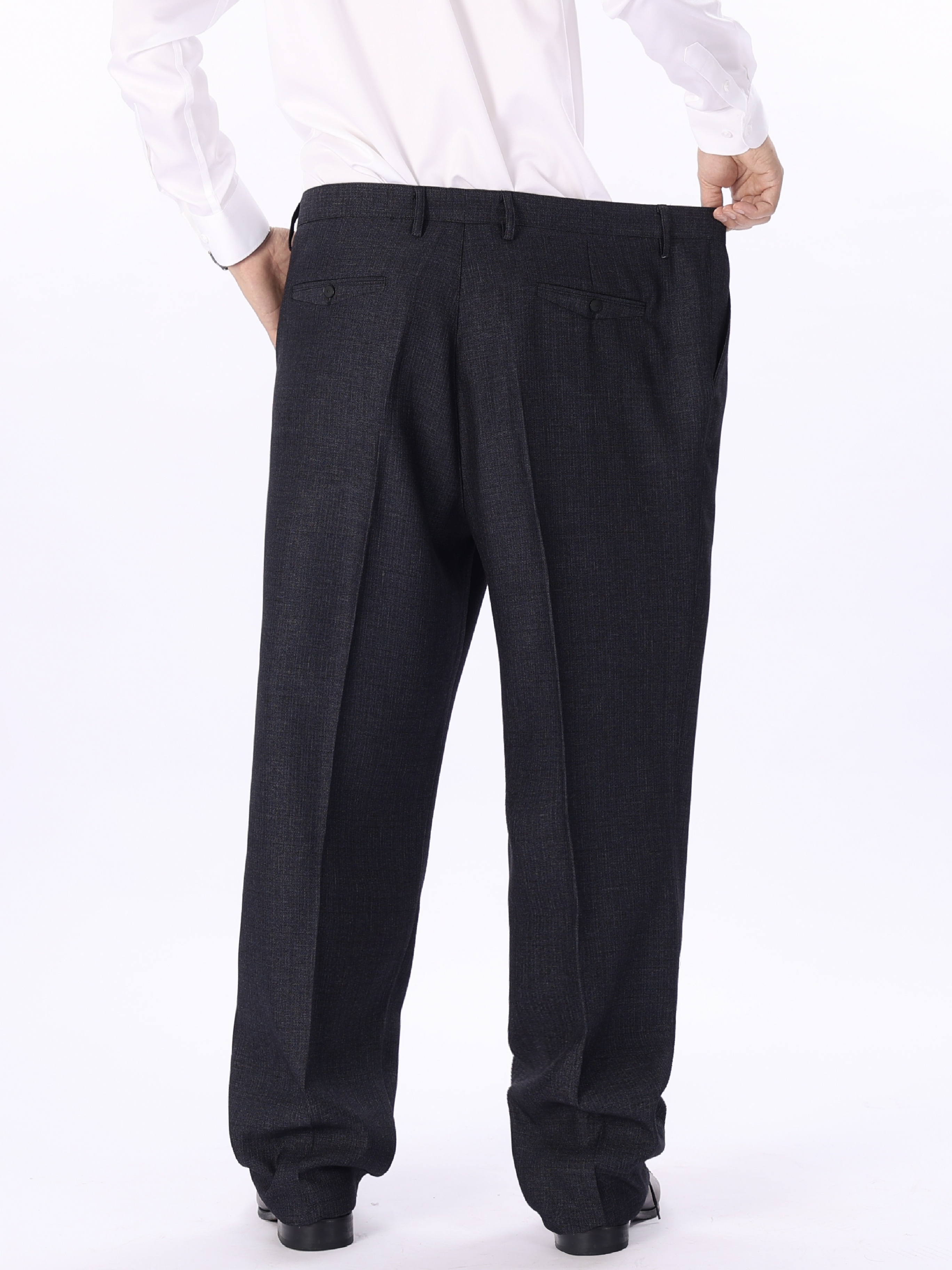 Plus Size Men's Dress Pants Classic Fit Pleat Front Pant - Temu Canada