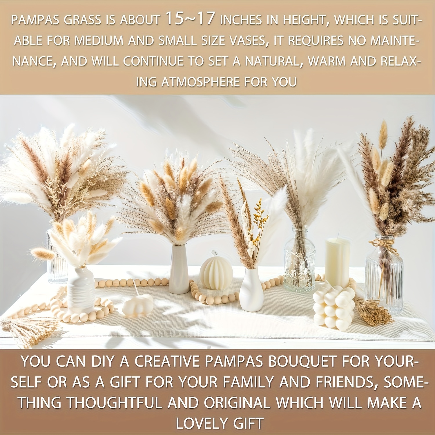 12 PCS Erba Della Pampas Essiccata 120CM Grande Pampas Grass Secca  Decorativi Naturali Soffici Bouquet di Fiori Secchi per Vaso Terra, Feste  Decorazioni Boho Decor Casa Soggiorno Tavolo Matrimonio : : Casa